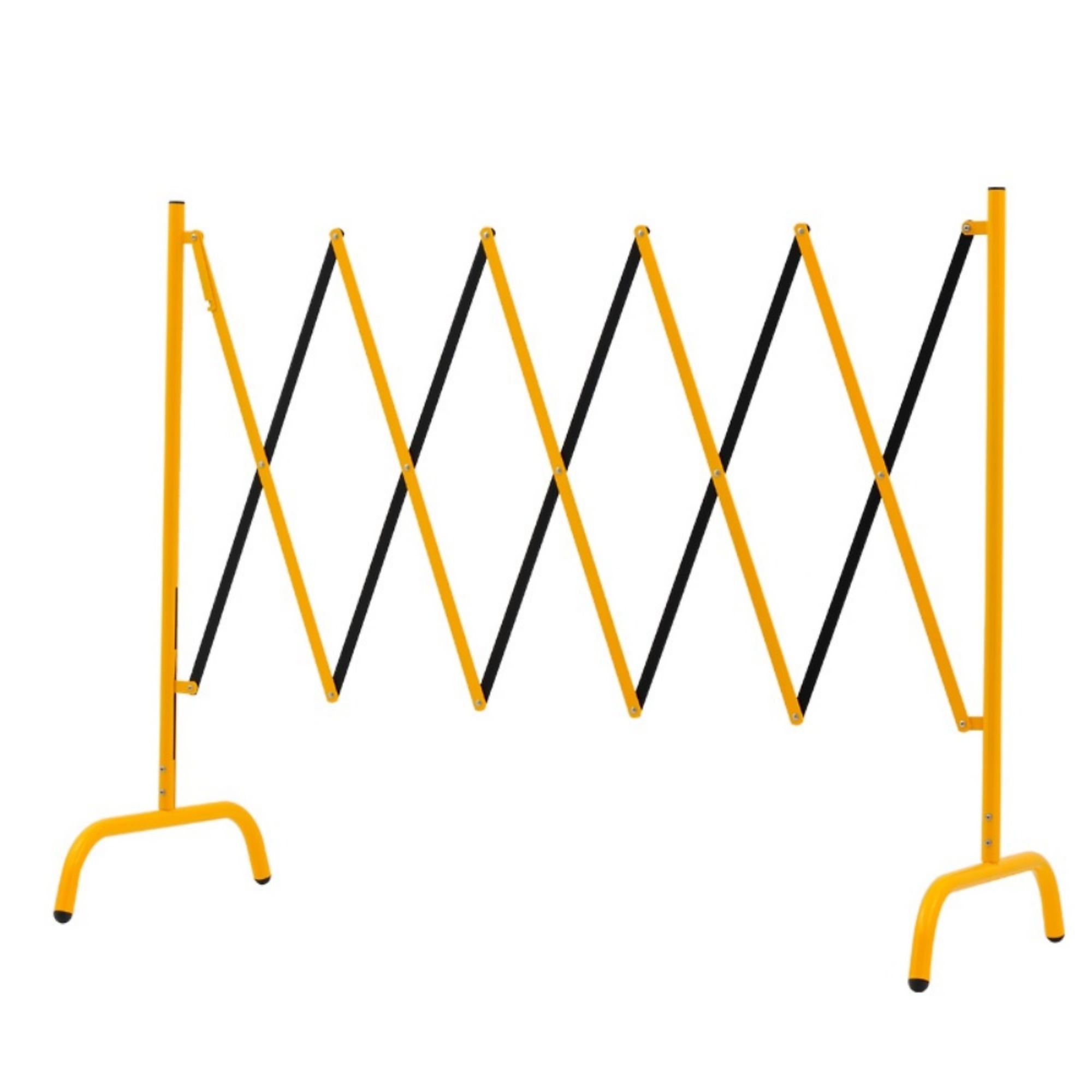 BlackTeck Industrial Expandable Metal Barricade — 98in. x 41in., Portable Safety Barrier, Model# N2-250L